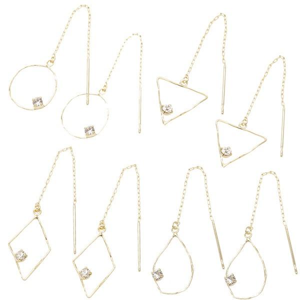 レディース アメリカンピアス ゴールド ラインストーン 日本製 ニッケルフリー 低アレルギー Ps Ap 004 アクセサリーショップ Piena 通販 Yahoo ショッピング