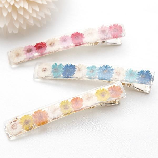 ヘアクリップ レディース フラワー ドライフラワー 小さめ 人気 デイリー カラフル ヘアアクセサリー Springboardmarketing Com