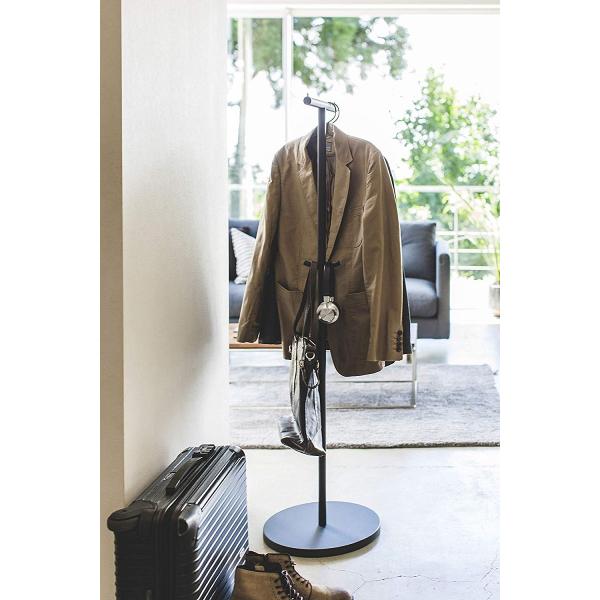 新品 送料無料 コートハンガー ホワイト ブラック コート掛け ポールハンガー 玄関 リビング スタンディング