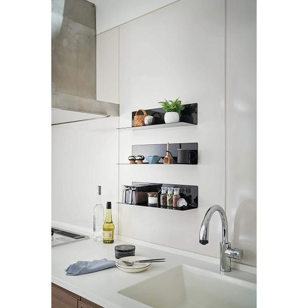 マグネットキッチン棚 飾り棚 キッチンラック ウォールラック 小物置き 強力磁石 簡単設置 キッチン雑貨 ホワイト ブラック Buyee Servis Zakupok Tretim Licom Buyee Pokupajte Iz Yaponii