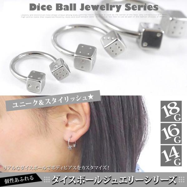 ボディピアス ダイスボールサーキュラーバーベル 18g 16g 14g ボディーピアス サイコロ Buyee 日本代购平台 产品购物网站大全 Buyee一站式代购 Bot Online