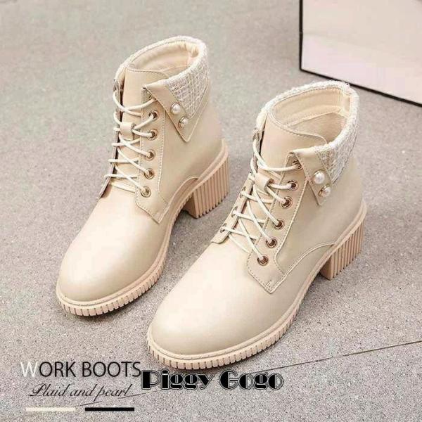 バーバリー　チェック　ショートブーツ BURBERRY バーバリー Check Pillow Boot ショート ブーツ