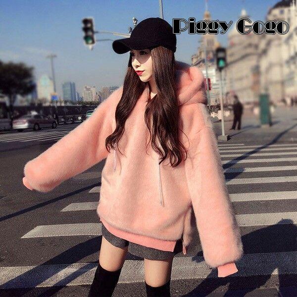 秋 新作 もこもこ パーカー 萌え ボアコート アウター ふわふわ フード