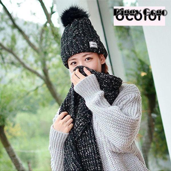 ニット帽 マフラー 2点セット 男女兼用 レディース メンズ 帽子
