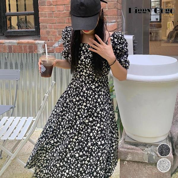 【新品・タグ付】IENA イエナ スクエアネック七分袖ロングワンピース M 花柄 スクエアネック花柄ワンピース – weMALL