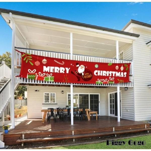 のぼり 横断幕  クリスマス 飾り 横幕 垂れ幕  party/Merry Christmas/happy birthday クリスマス 誕生日会 ハロウィーン パーティーグッズ インテリア 雑貨 装飾 道具 デコレーション 祝い事セット内...