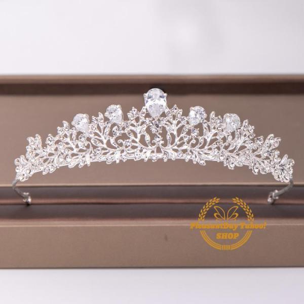 キーワード：花嫁 結婚式 二次会 ティアラ ヘアコサージュ ヘッドドレス 髪飾り ヘアアクセサリー ウェディング小物 プリンセス 姫系 ジュエリー 安い ウェディング ウエディング ブライダル 発表会 演奏会 コンサート 音楽会 披露宴 パ...