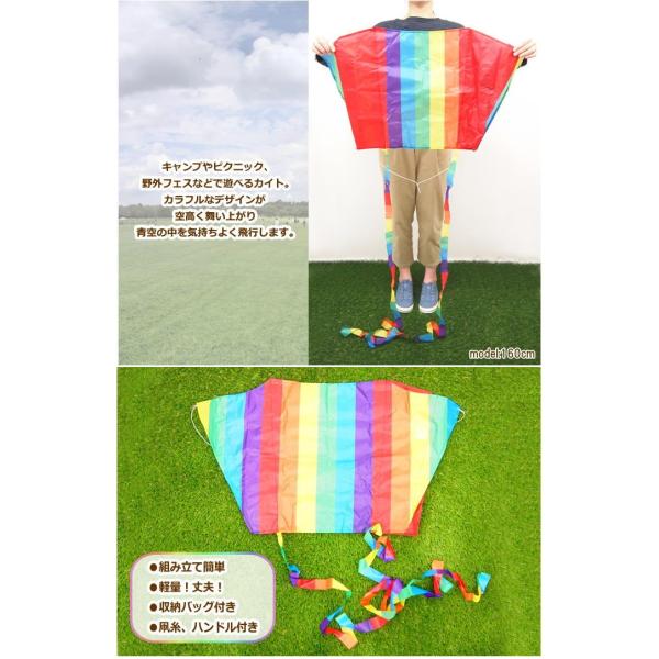 即出荷 カイト 凧 スポーツカイト 凧揚げ たこあげ お正月 カラフル 外遊び アウトドア レジャー レインボー Kite In The Breeze 3244 Buyee 日本代购平台 产品购物网站大全 Buyee一站式代购 Bot Online