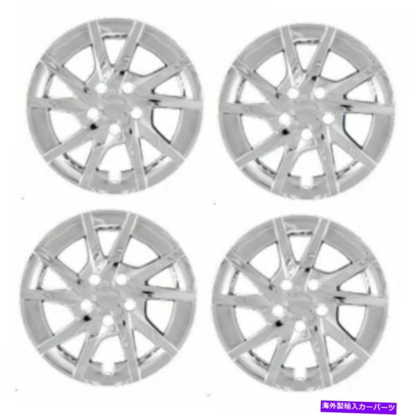 Wheel Covers Set of 4 トヨタプリウスVのための4シルバー16
