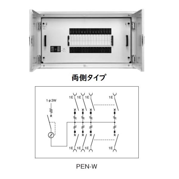 日東工業 PEN6-14WJC アイセーバ横型電灯分電盤 : ピカ電 - 通販