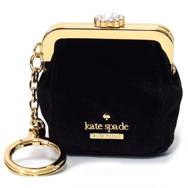 ケイトスペード 小銭入れ katespade コットン がまぐち パール