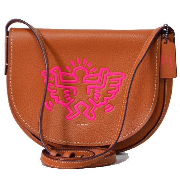 コーチ バッグ COACH キースへリング コラボ レザー 斜め掛け クロス 