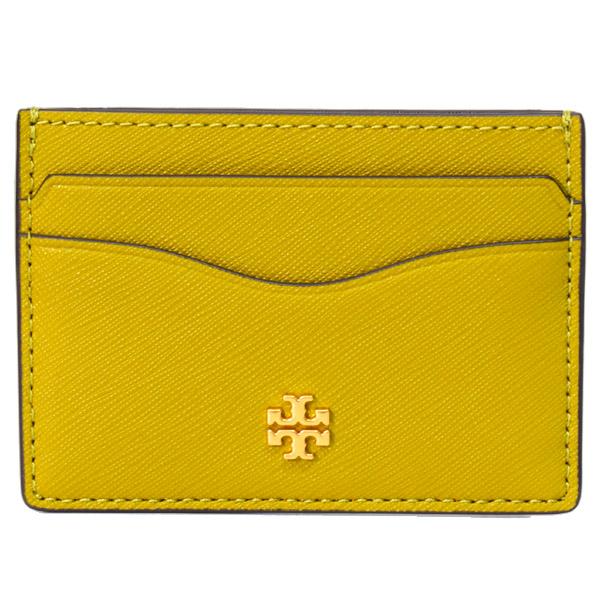 トリーバーチ カードケース TORY BURCH レザー エマーソン スリム 小物 定期入れ アイスランドパルム 136101 TORY BURCH（トリーバーチ） カードケース レザー エマーソン スリム