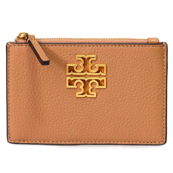 トリーバーチ カードケース TORY BURCH レザー ブリテン ロゴ ジップ 