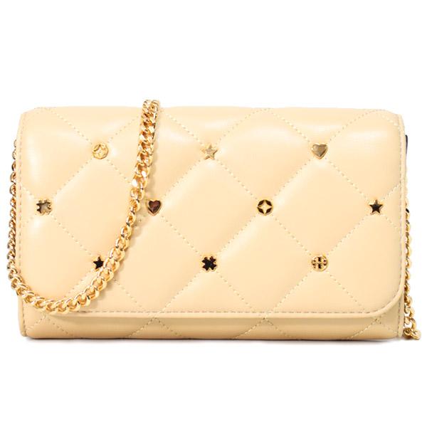 トリーバーチ バッグ TORY BURCH レザー キルティング スタッズ ウィラ ロゴ チェーン ウォレット 2way クラッチ クロスボディ 斜めがけ ショルダーバッグ ソフトサーブ 152073 TORY BURCH（トリーバーチ） バッグ レザー キルティング スタッズ