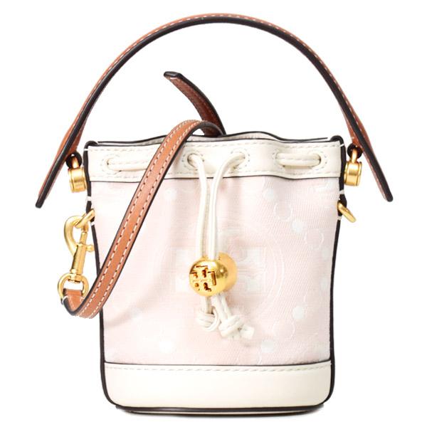 Tory Burch トリーバーチ ショルダーバック 巾着 レザー　フレミング Tory Burch】フレミング ソフトデニム巾着バッグ (Tory Burch