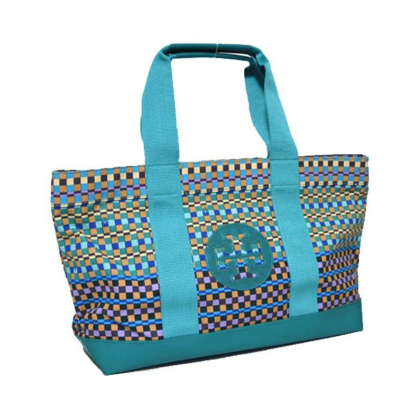 TORY BURCH トリーバーチ バッグ キャンバス トートバッグ グリーン