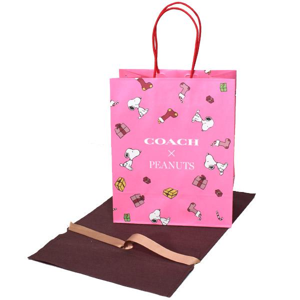 COACH（コーチ） 紙袋 スヌーピー ピーナッツ コラボ プリント