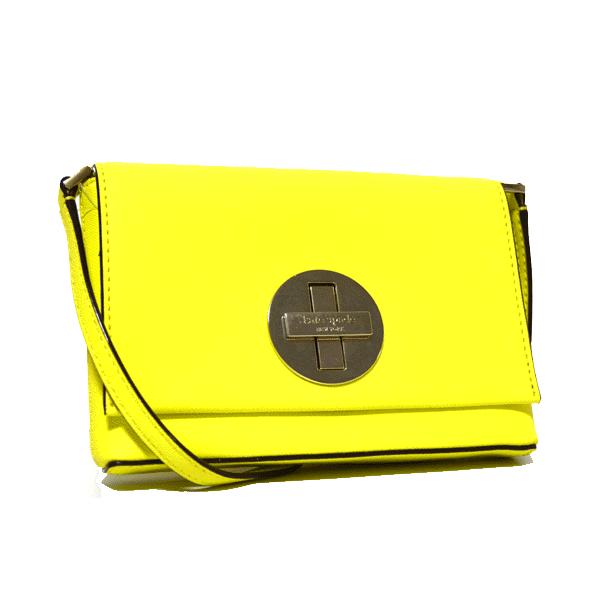 ケイトスペード バッグ katespade ケイトスペード レザー ターンロック 斜め掛け ショルダーバッグ イエロー【訳あり】2256 kate spade NEW YORK（ケイト・スペード ニューヨーク） ケイト