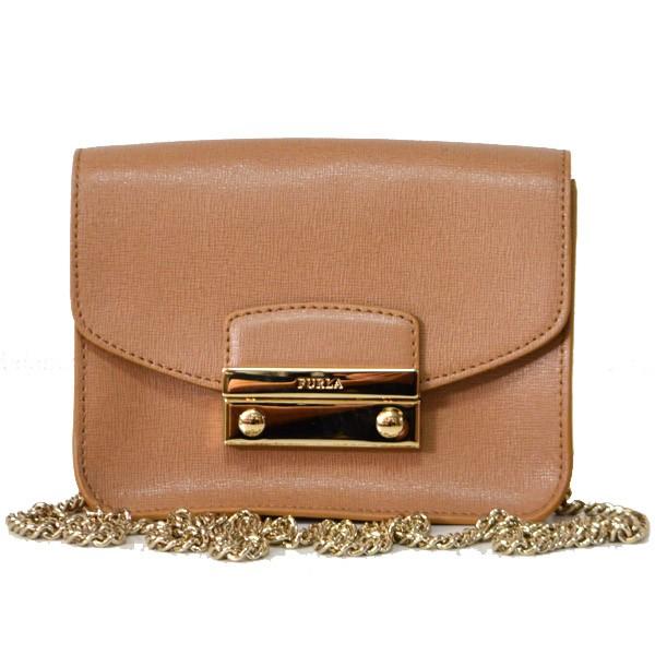 FURLA フルラ バッグ メトロポリス コーティング レザー チェーン  