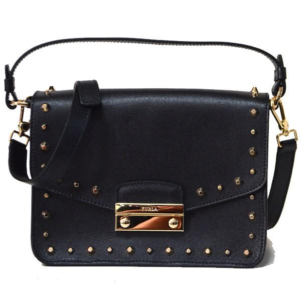 フルラ バッグ FURLA コーティング レザー メトロポリス スタッズ 2way 