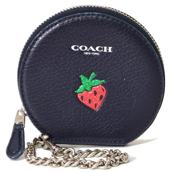 COACH コーチ 小銭入れ レザー ラメグリッター いちご COACH コーチ 小銭入れ レザー ラメグリッター いちご