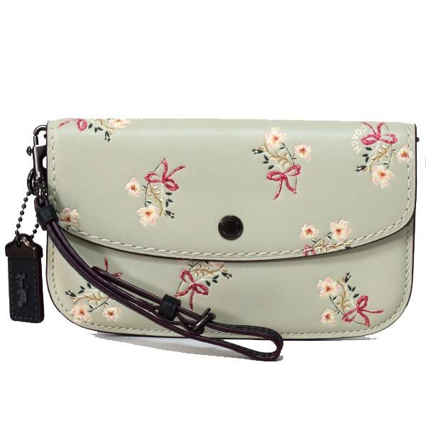 COACH（コーチ） バッグ グラブタンレザー フローラル ボウ 花柄 