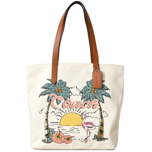 COACH コーチ トート 38・ハワイアン プリント バッグ ショルダー