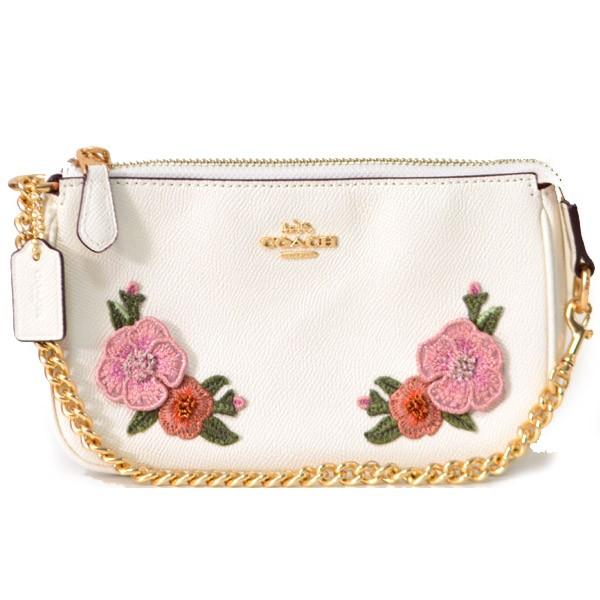 COACH（コーチ） バッグ レザー フローラル 花柄 アップリケ 刺繍 2WAY 