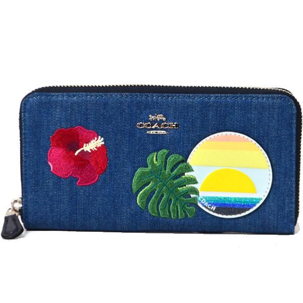 コーチ 長財布 Coach キャンパス ハワイアン アップリケ 刺繍 アコーディオン ジップ アラウンド スリム 長財布 デニムマルチ 29399 Buyee Buyee Japanese Proxy Service Buy From Japan Bot Online