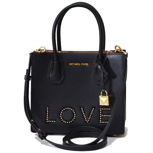 マイケルコース バッグ MICHAEL KORS メルサー レザー LOVE スタッズ 