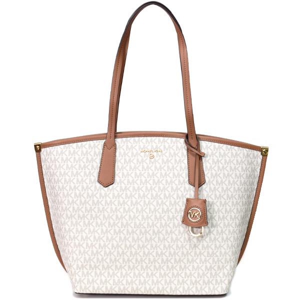 マイケルコース バッグ MICHAEL KORS レザー ロゴ ジェーン ラージ キーリング付き トートバッグ バニラ×アコーン 30T1GJBT3B MICHAEL KORS（マイケルコース） バッグ レザー ロゴ ジェーン ラージ