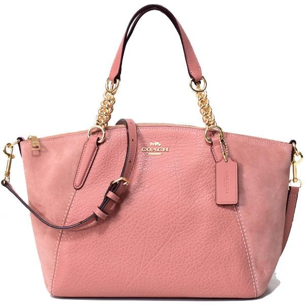 COACH コーチ バッグ レザー スエード ミックス スモール ケルシー  