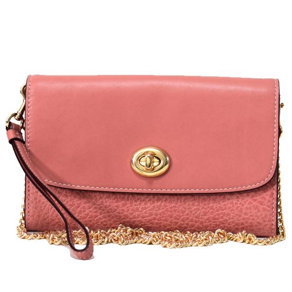 COACH（コーチ） バッグ レザー チェーン ターンロック ショルダー