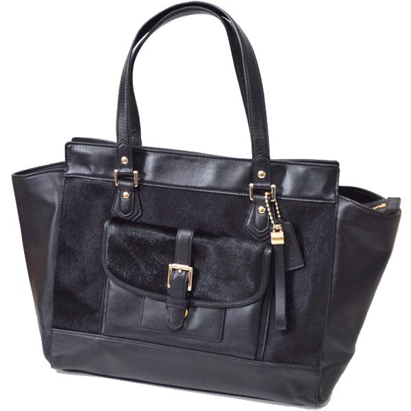 コーチ ハラコバッグ 1円 コーチ ハラコ レザー他 ハンドバッグ