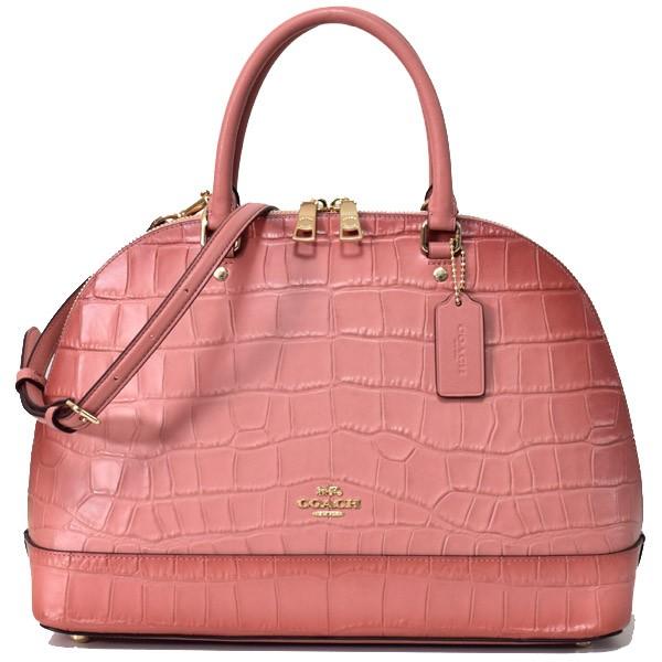 COACH コーチ バッグ バーニッシュド クロコダイルエンボスレザー  
