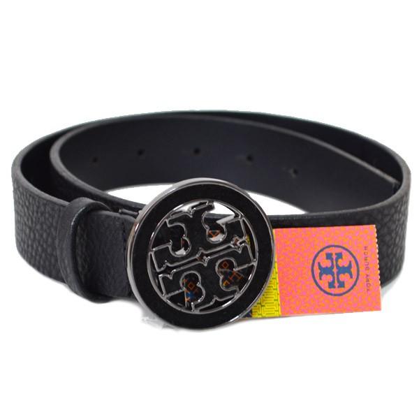 トリーバーチ ロゴ ベルト ブラック