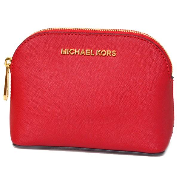 MICHAEL KORS マイケルコース コスメポーチ コーティング レザー