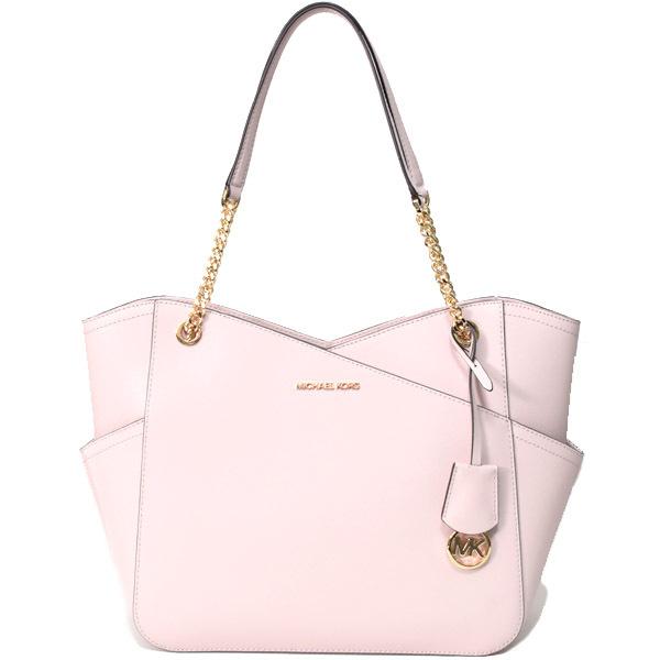 マイケルコース バッグ MICHAEL KORS サフィアーノレザー ジェット セット トラベル ロゴ ラージ X チェーン ショルダー トートバッグ パウダーブラッシュ 35F1GTVT3L MICHAEL KORS（マイケルコース） バッグ サフィアーノレザー ロゴ