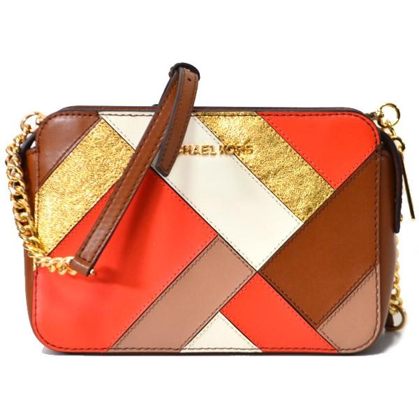 MICHAEL KORS マイケルコース バッグ レザー ストライプ パッチワーク 