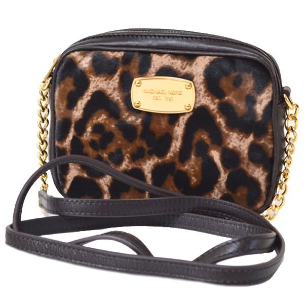 MICHAEL KORS（マイケルコース） バッグ レザー ハラコ レオパード 斜
