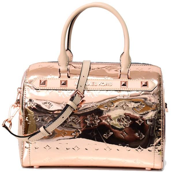 MICHAEL KORS マイケルコース バッグ ミラーメタリックPVC レザー カラ  