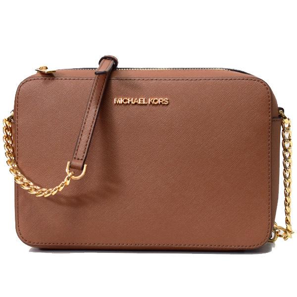 マイケルコース バッグ MICHAEL KORS コーティング レザー 斜めがけ ショルダー クロスボディー バッグ ブラウン 35T8GTTC9L MICHAEL KORS マイケルコース バッグ コーティング レザー 斜めがけ