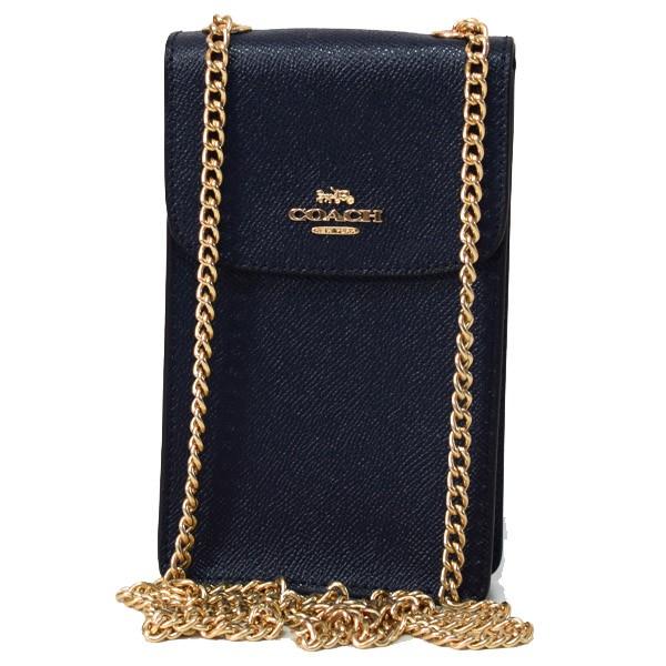 COACH クロスボディバッグ COACH（コーチ） バッグ クロスグレインレザー チェーン クロスボディ