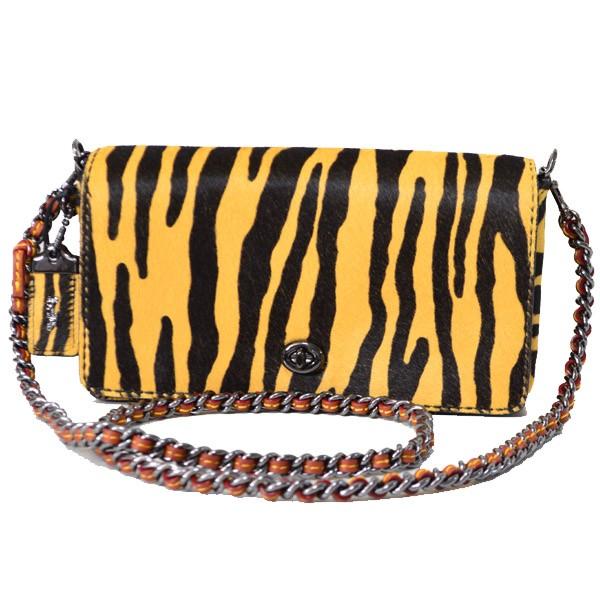 COACH コーチ バッグ ディンキー ヘアカーフ ハラコ レザー クロス 