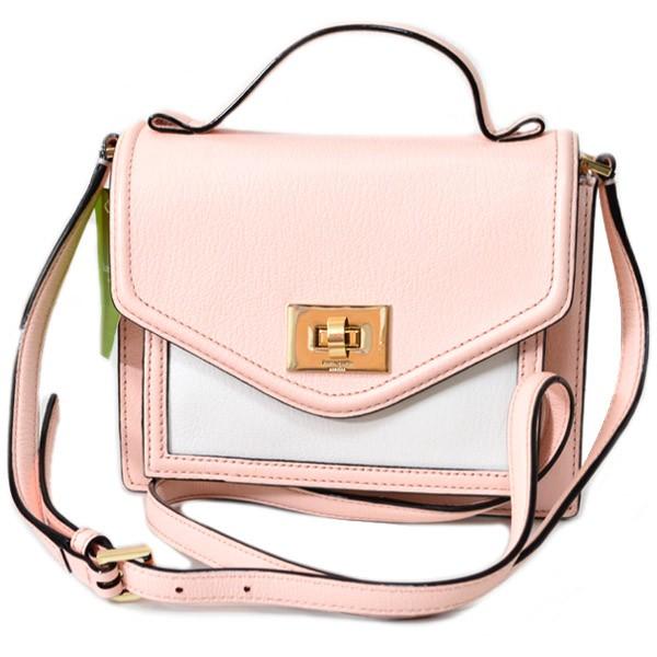 kate spade ショルダーバッグ ピンクベージュ&ホワイト