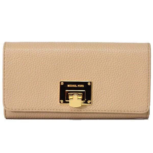 MICHAEL KORS マイケルコース 長財布 ターンロック レザー 二 MICHAEL KORS マイケルコース 長財布 ターンロック レザー 二
