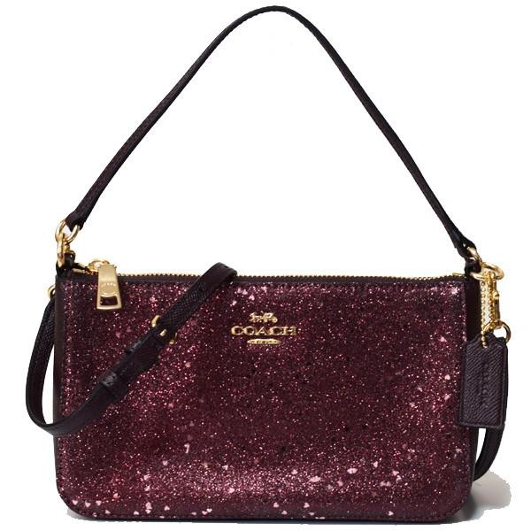 COACH（コーチ） バッグ クロスグレインレザー グリッター ハート ラメ 
