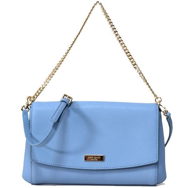 ケイトスペード バッグ katespade コーティングレザー ローレル ウェイ 斜め掛け チェーン 2WAY ショルダー バッグ ライトブルー 4092 kate spade NEW YORK（ケイト・スペード ニューヨーク） ケイト