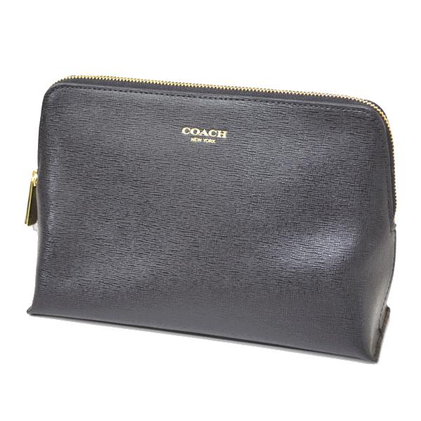 COACH（コーチ） コスメポーチ レガシー サフィアー レザー ラージ
